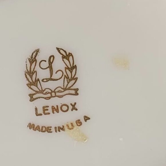 Vtg LENOX Triad Collectible Triangular Dish Trinket - Picture 11 of 11